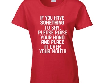 Humorous plasticized table set don/'t talk full mouth