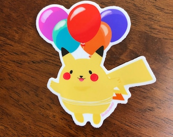3” Balloon Pikachu Sticker
