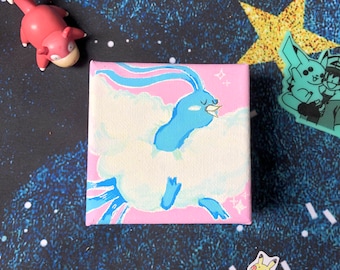 Altaria Pokemon Mini Canvas Painting