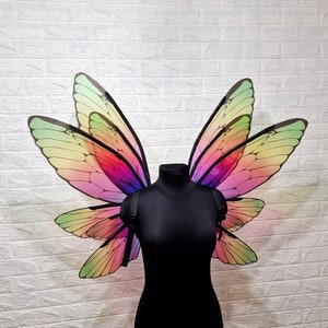 Rainbow Fairy Wings, Fairy Wing Dress, Costume Cosplay, Butterfly Fairy ...