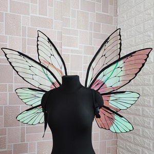 Alas de hadas iridiscentes, Alas para adultos, Alas de arco iris, Alas de mariposa, Alas mágicas, Alas de elfo