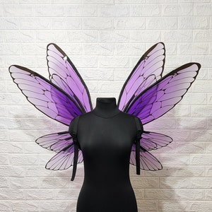 Purple violet fairy wings for adult, Large fairy wings, Wings for cosplay, Halloween fairy wings, Elf wings