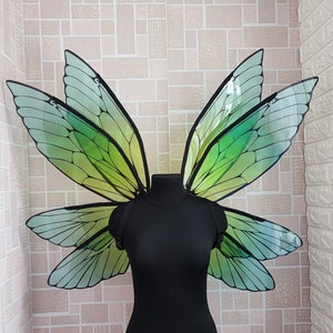 Green fairy wings , large fairy wings for adult costume cosplay