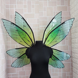 Green fairy wings , large fairy wings for adult costume cosplay