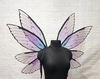 Medium blue-purple fairy wings, Faerie wings, Wings for costume cosplay, Butterfly fairy wings, Magical fairy