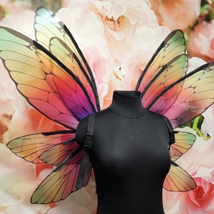 Rainbow Fairy Wings Pet Costume main image 1
