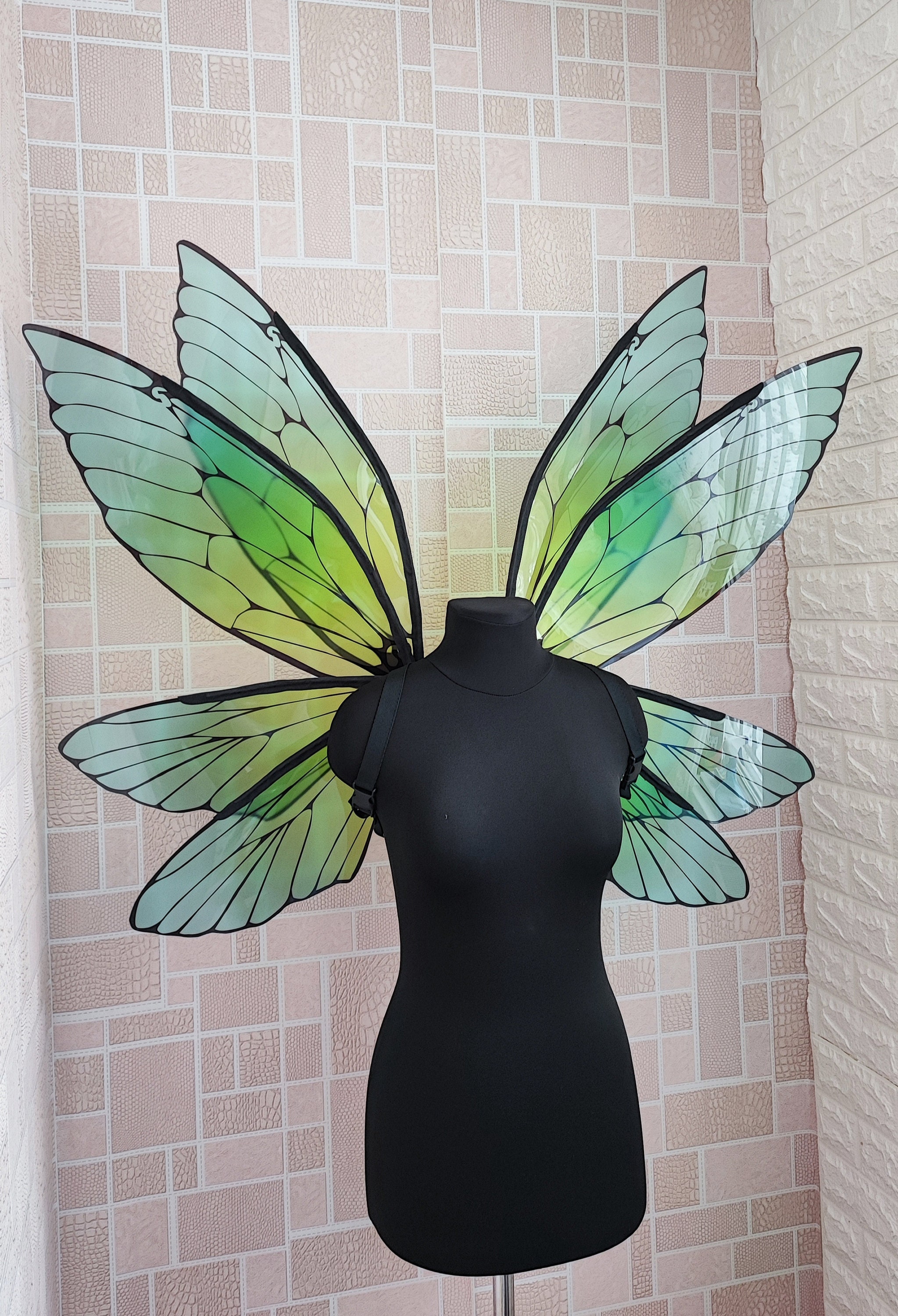 Green fairy wings deals