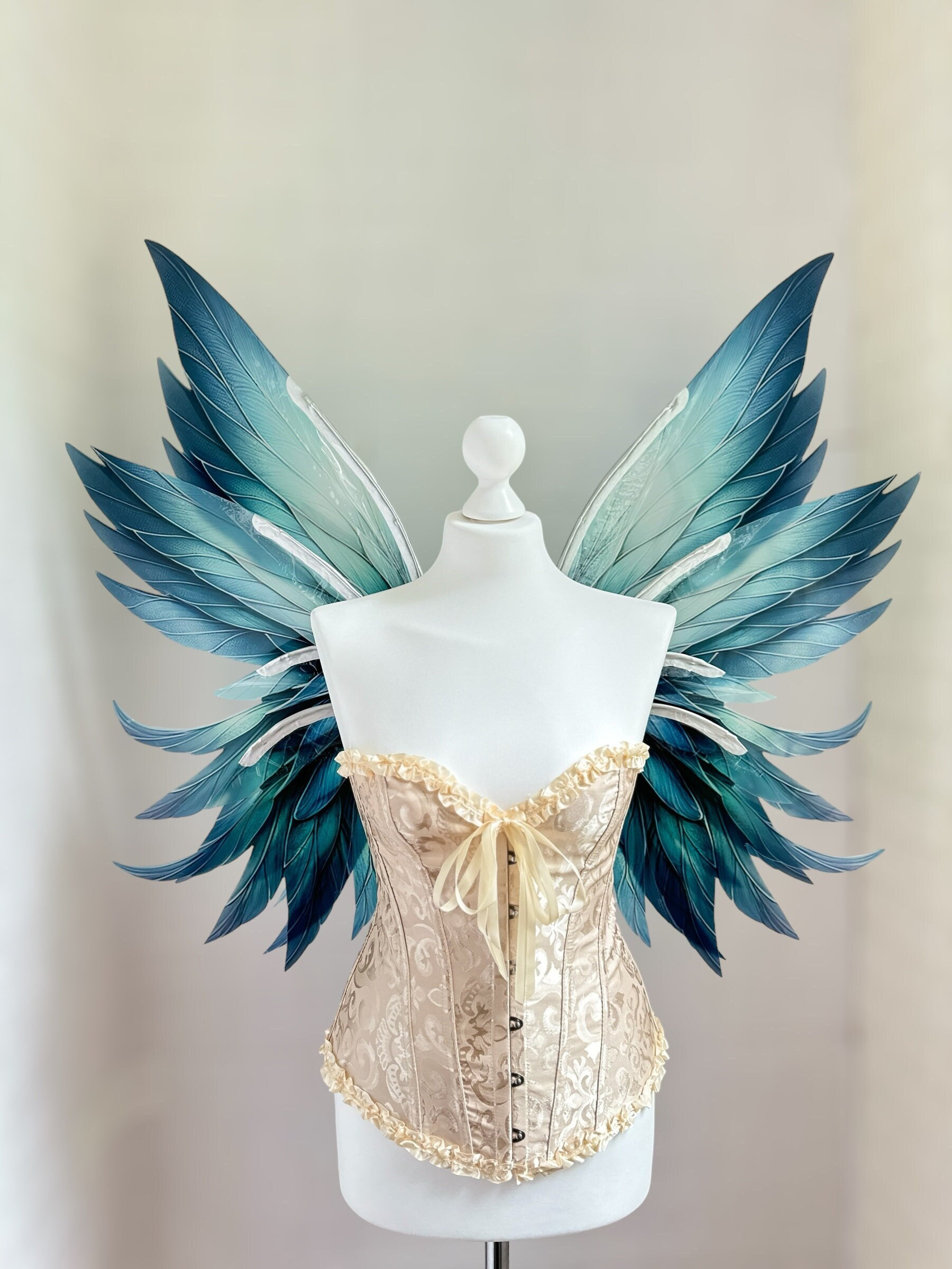 プラスチック製の青い妖精の羽、氷の妖精の羽、空気の妖精の羽、大人用