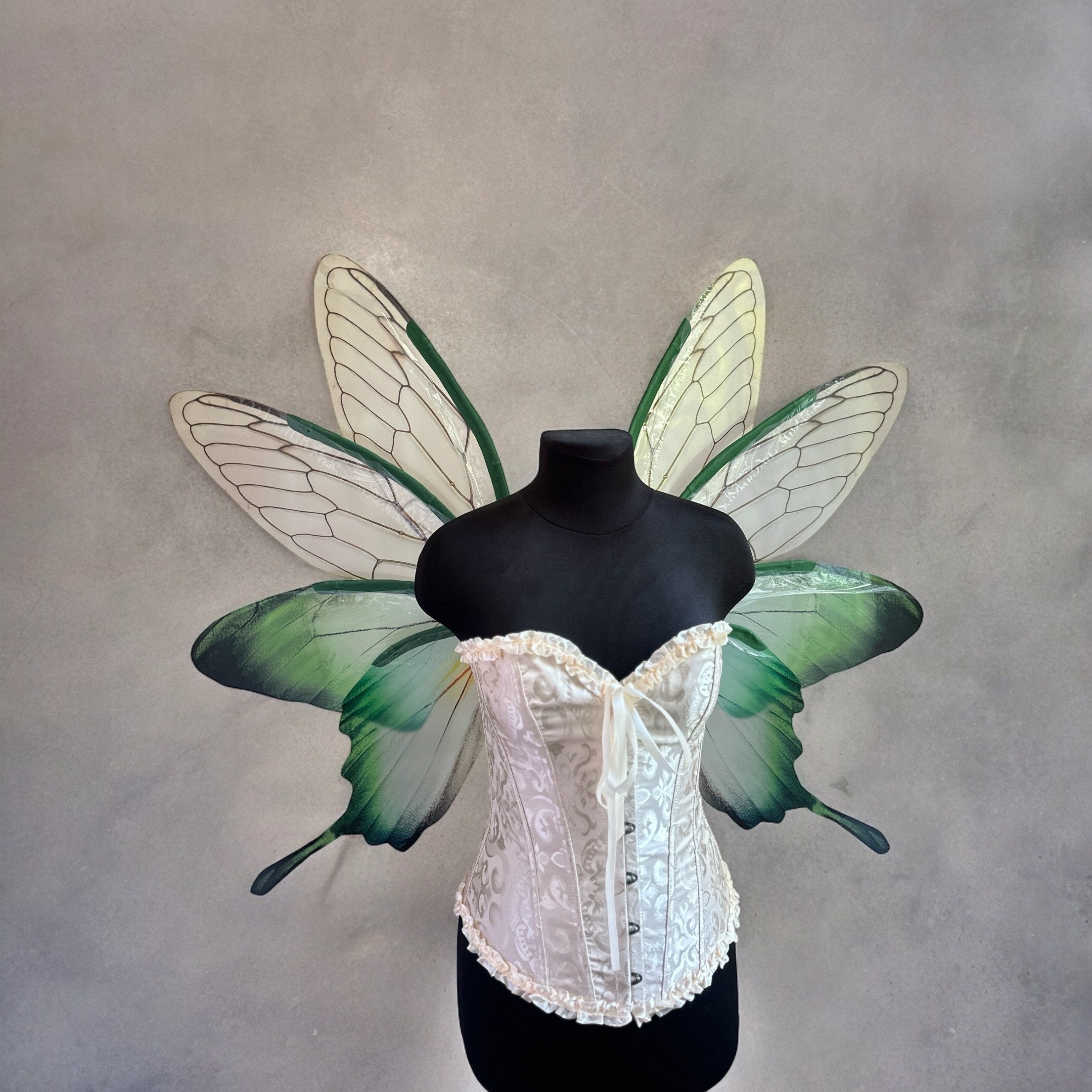 Ailes De Fée Adulte Avec Couronne Et Baguette - Déguisement Féerique Pour Halloween, Anniversaire, Fête