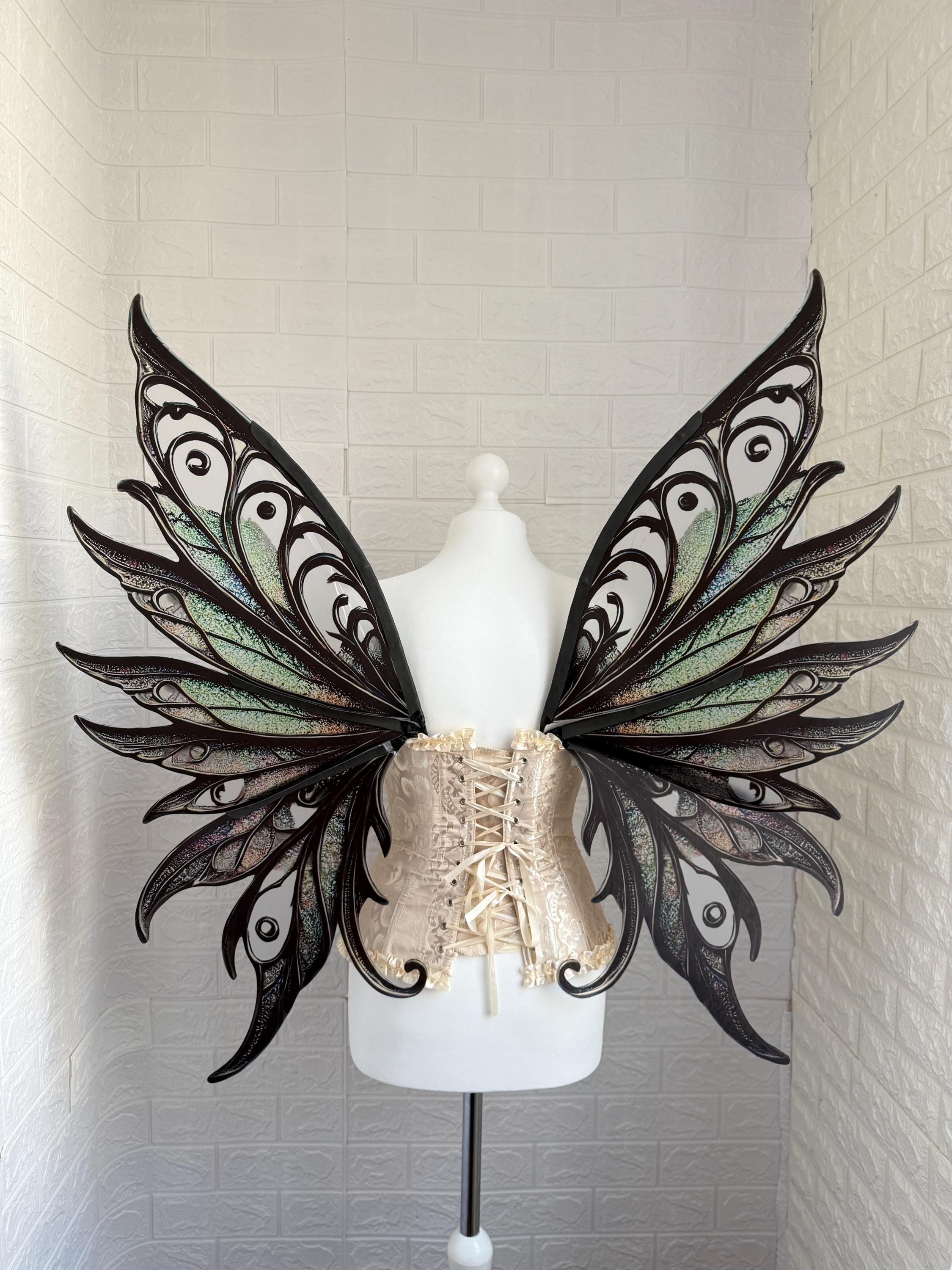Shadow Fairy Wings, Enchanted Forest Fairy wings, Wings for adults, Fantasy Photoprop