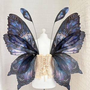 Fantasy fairy wings, Cosmic wings fairytale, Fairy wings for adult, Butterfly wings, Wings photo prop