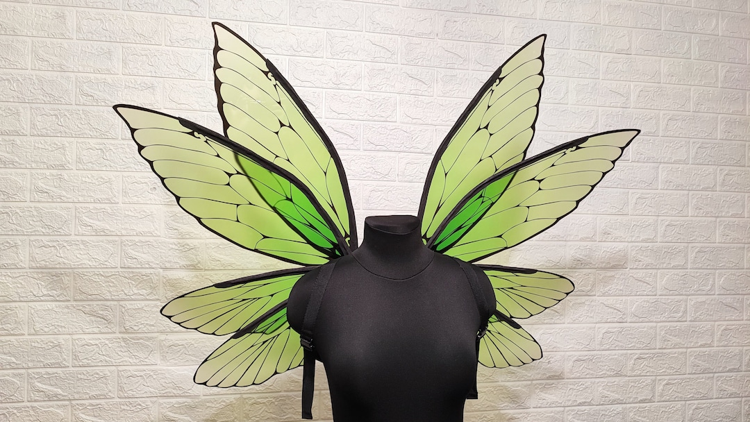 Full Green Fairy Wings Wings for Adults Forest Fairy Wings Etsy