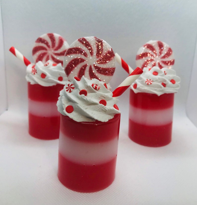 Peppermint Shot Glass Fake Drink Fake Winter Drink Fake Shot Etsy