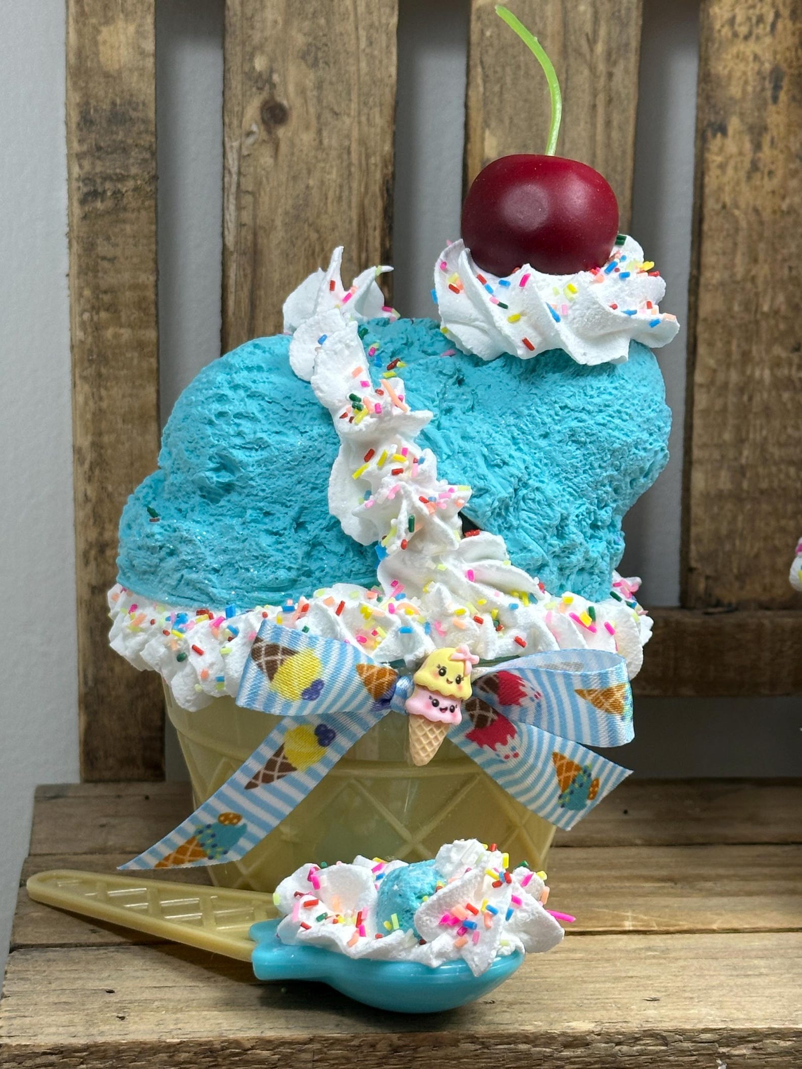 Fake Ice Cream Sundae Bowl, Tiered Tray Summer Decor - Etsy