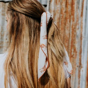 Texas Longhorn Chiffon Scarf | 20" Square Scarf image 6