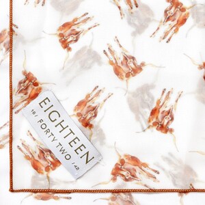 Texas Longhorn Chiffon Scarf | 20" Square Scarf image 2