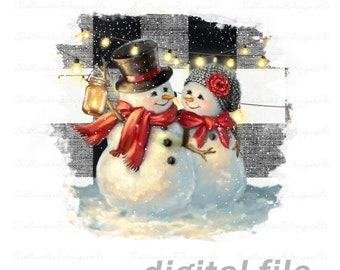 Snowman Clipart Etsy