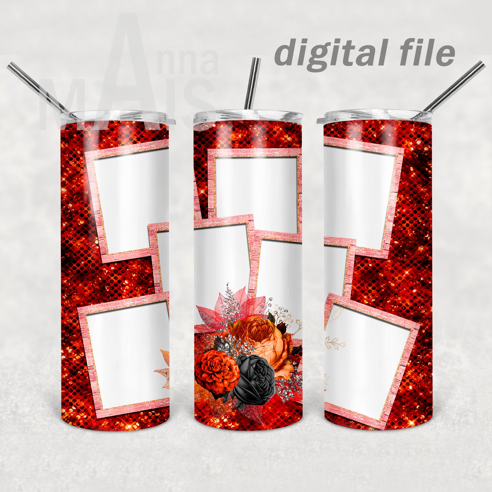 Bundle tumbler wraps with picture Png files for sublimation Etsy