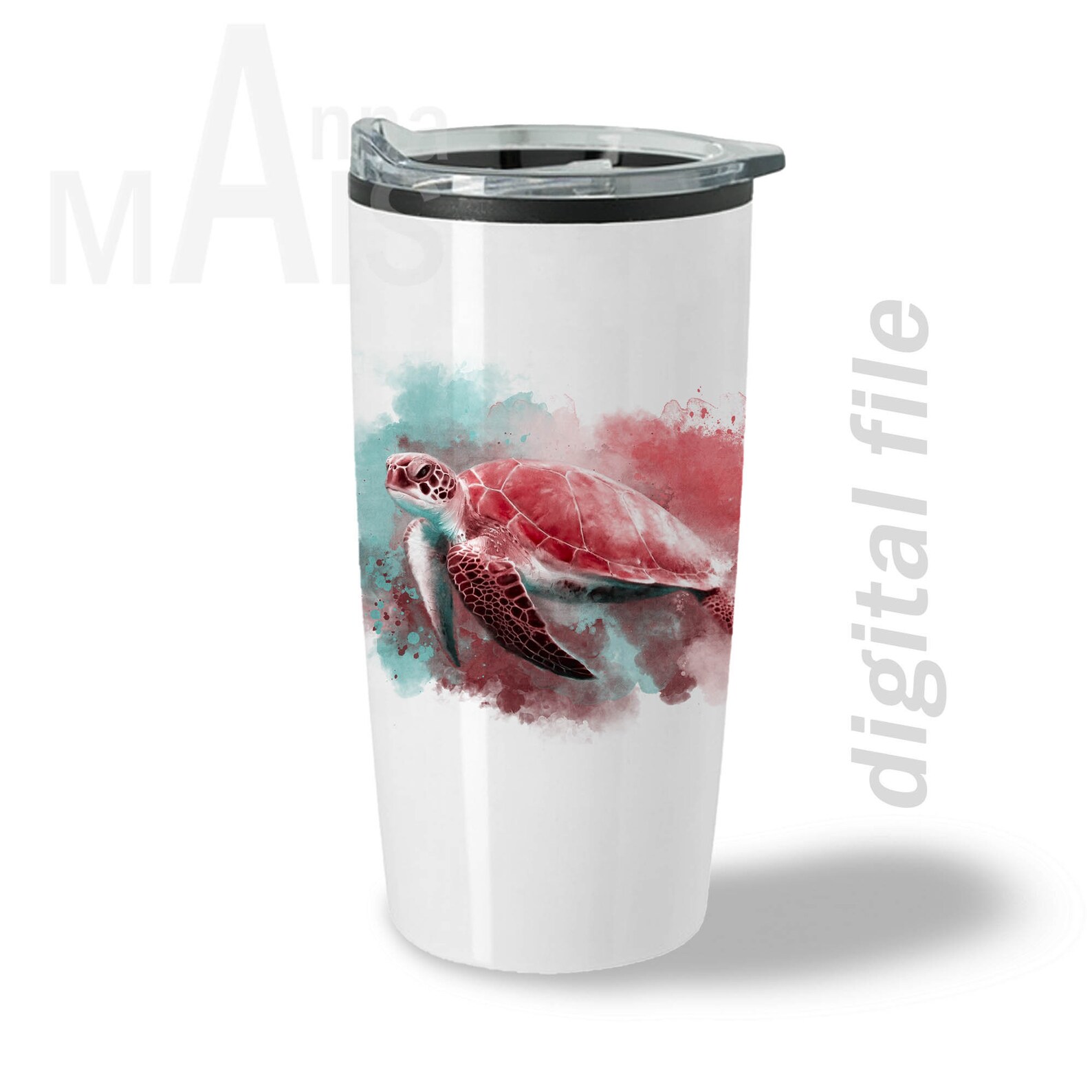 Waterslide decals for tumblers downloads Full Sheet Sea turte Etsy