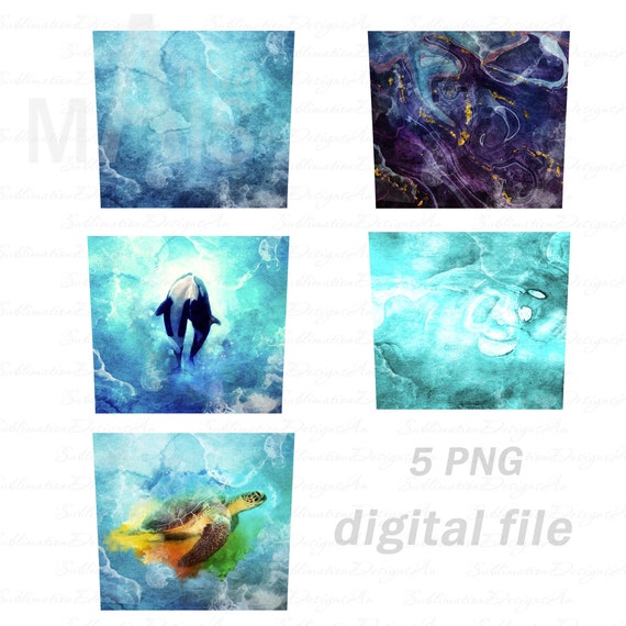 Download Beach Tumbler Template Conical Set Of 5 Png File For Etsy