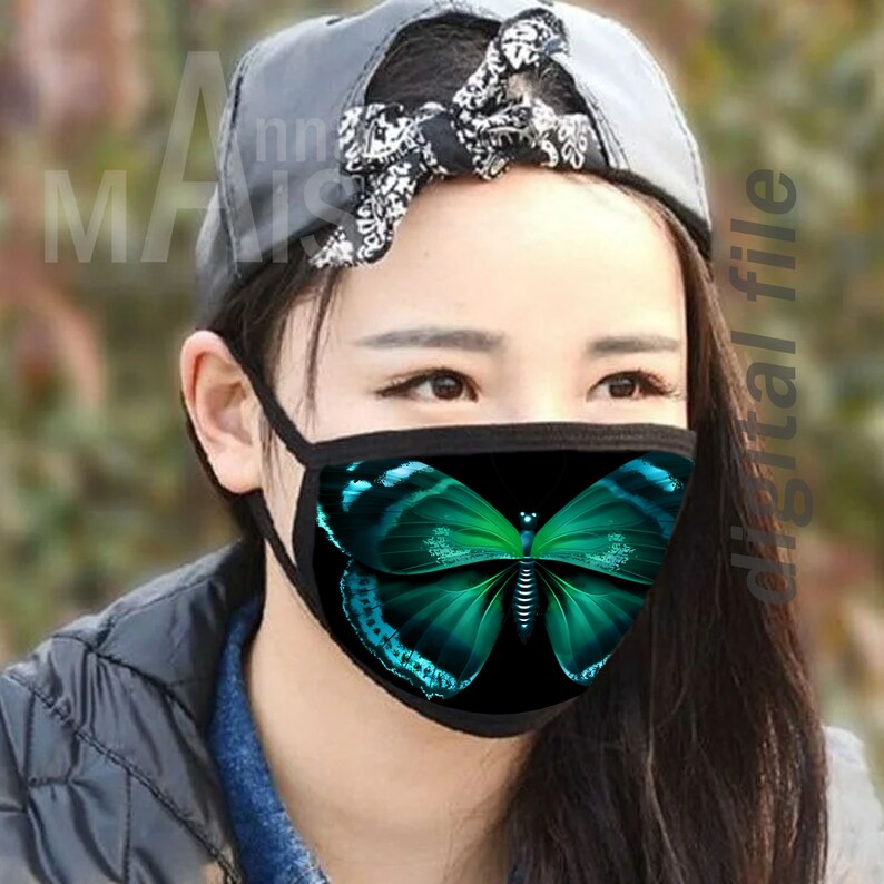 Sublimation designs for masks flowers face mask png file Etsy