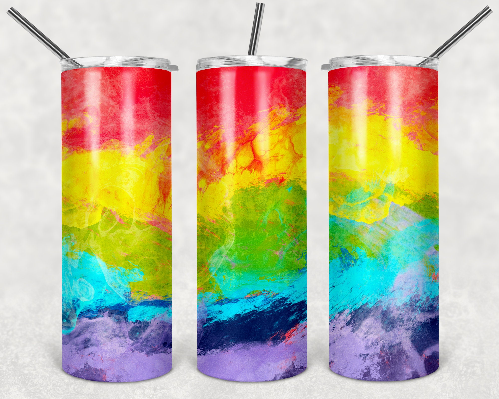 Yellow tumbler template 20 oz Pastel sublimation designs for Etsy