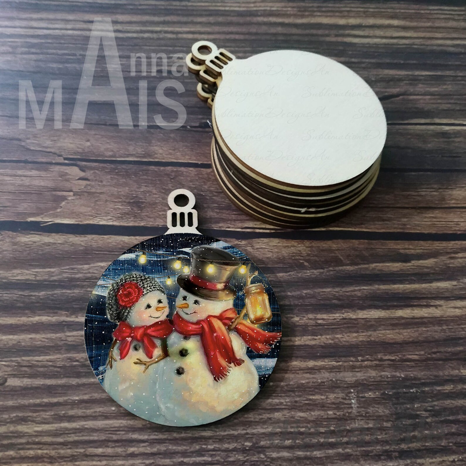 Sublimation ornament designs Round christmas ornaments png Etsy