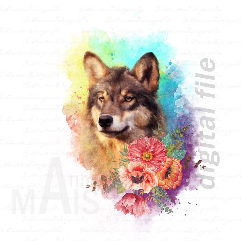 Waterslide wolf digital downloads Wolf png decals for tumblers Etsy