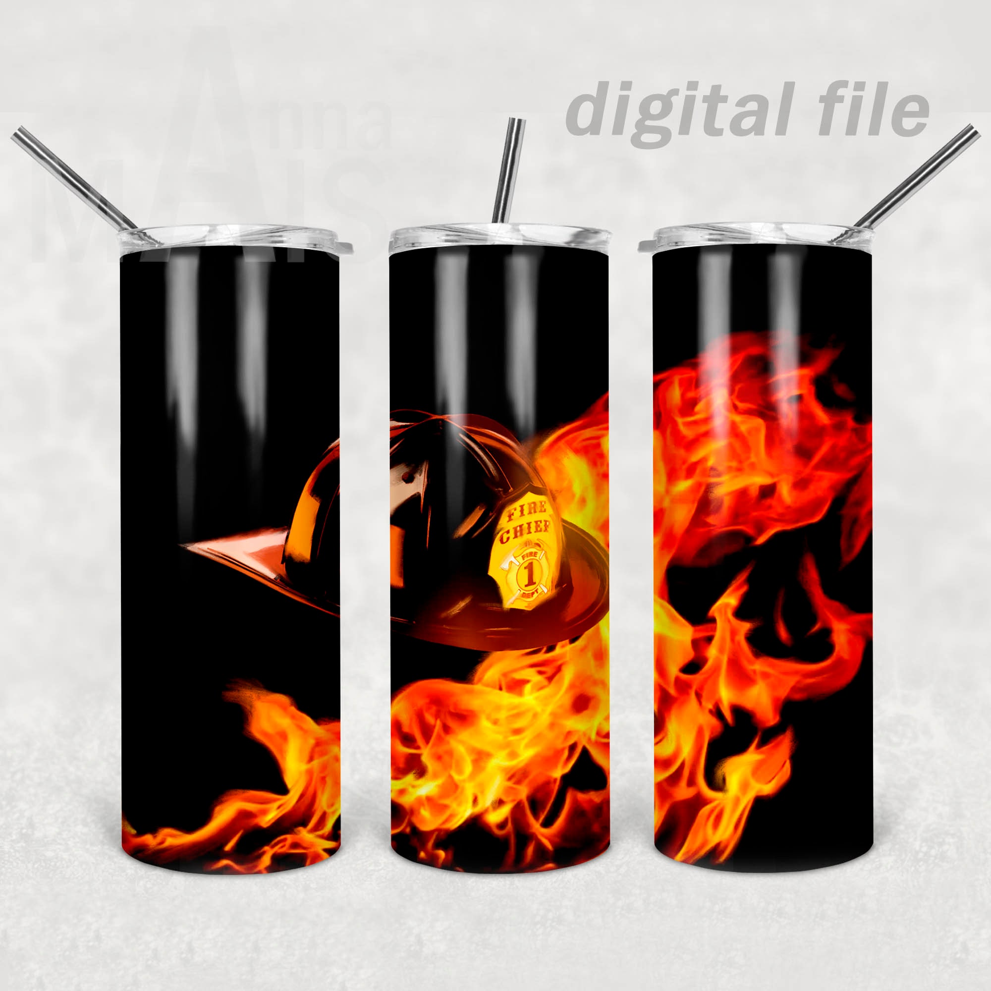 Firefighter tumbler designs wrap template 20 oz skinny tumbler Etsy