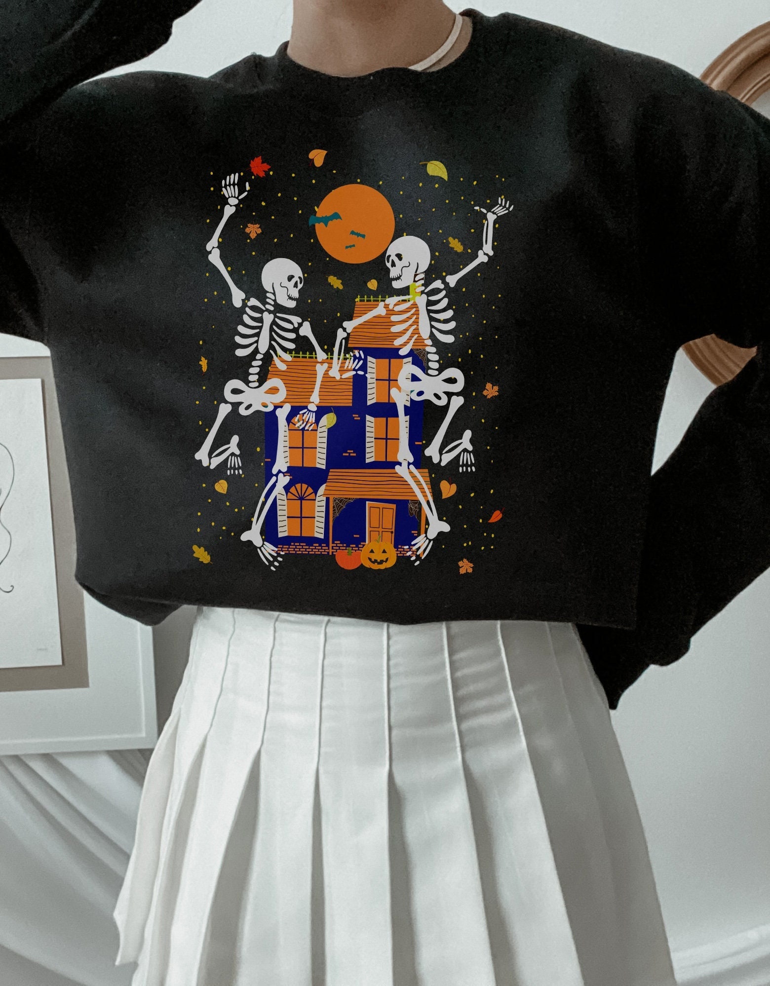 dancing skeletons sweatshirt