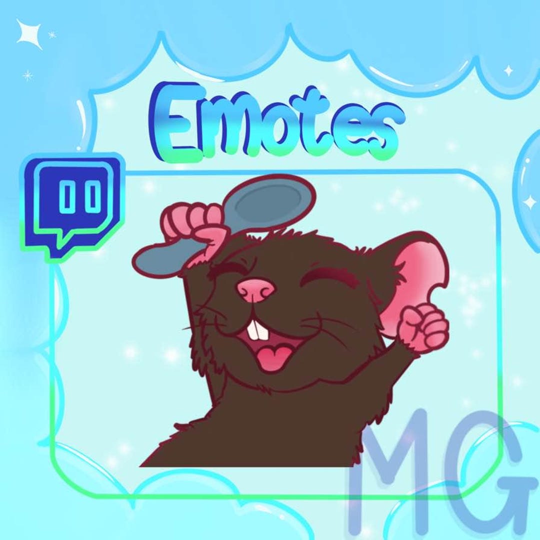 Twitch Emote/rat/mental Health/spoons/brown - Etsy