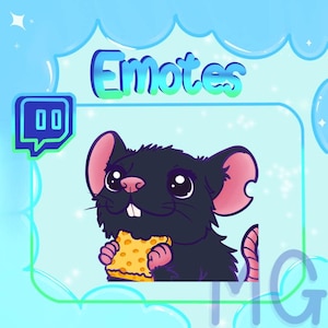 Twitch Emote/Rat/Snack/Black