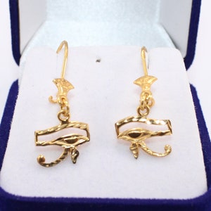 Egyptian Solid Gold 18K Earring Eye Of Horus Stamped Pharaonic Yellow Gold handmade jewelry
egyptian jewelry
ancient Egypt
Eye of Horus Earring
eye of ra
evil eye Earring
Solid Gold 18K
Gold Stamped
Eye of Horus
Stamped Earring
18K gold
evil eye
