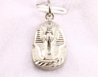 Koning Toet Sieraad van Zilver Halsketting Egyptisch Sieraad Handgemaakt Sieraad Mythologisch Sieraad Farao Hanger Oud Egypte Toet Zilveren