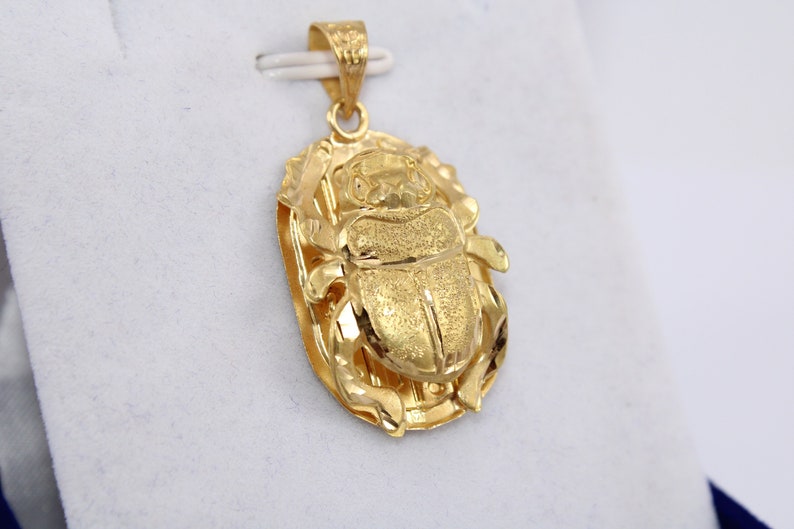 Elegant Egyptian Scarab pendant 18K Gold Pharaonic hieroglyphic Alphabet Handmade jewelry ancient Egyptian beetle Gold Pendant 3.4 Gr scarab or bug or beetle gold jewelry pharaonic ancient Egyptian necklace 18k gold real gold Egypt mythology