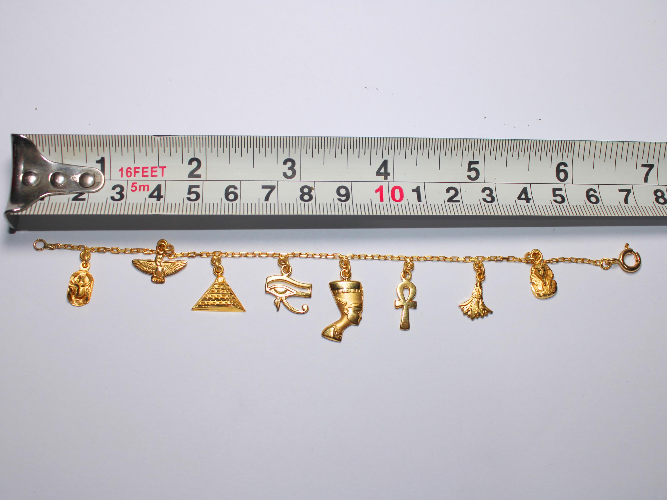 品質のいい 18K ゴールド ネフェルティティ ブレスレット アンクレット アンクレット