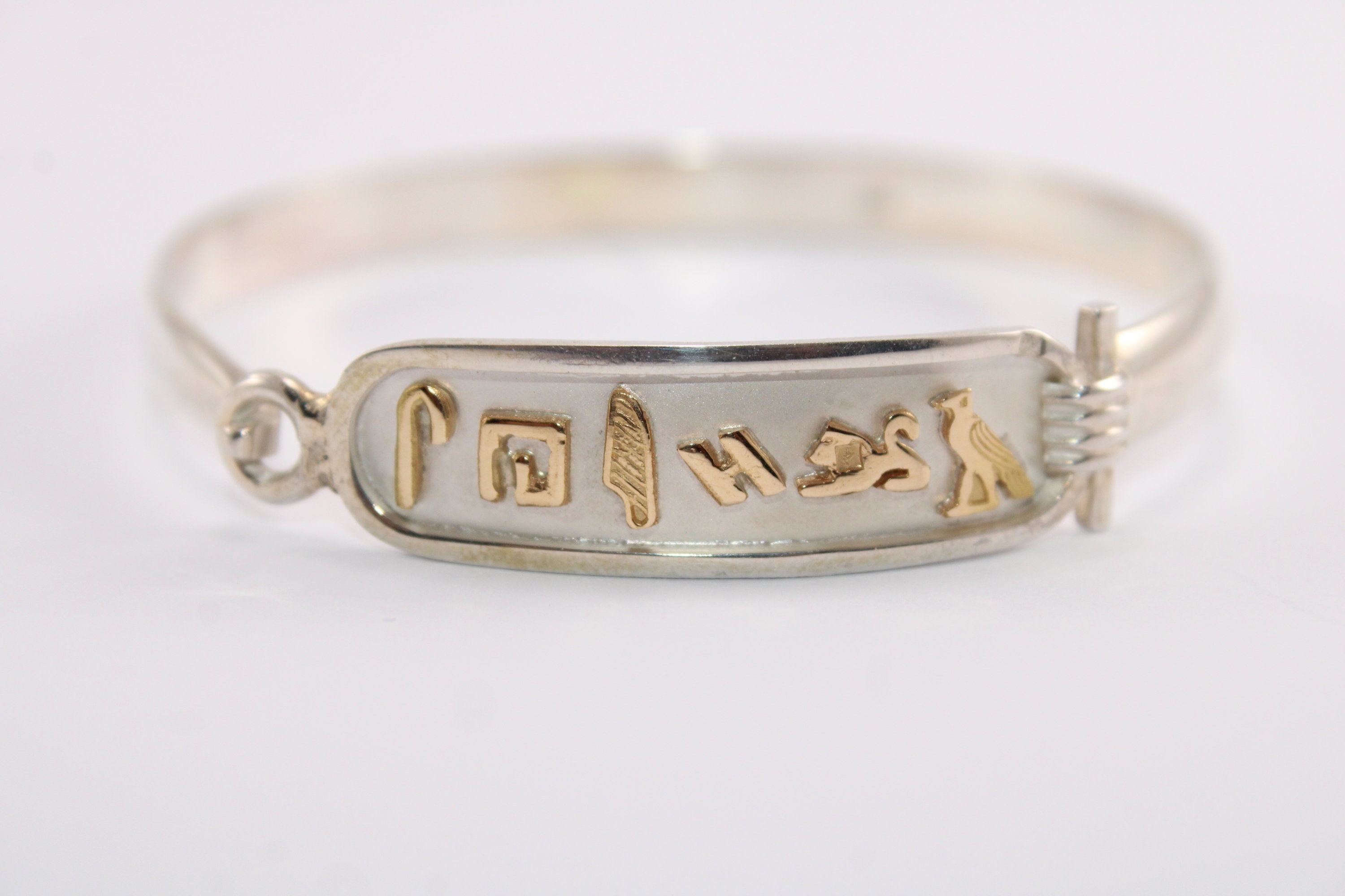 Silver cartouche bracelets discount