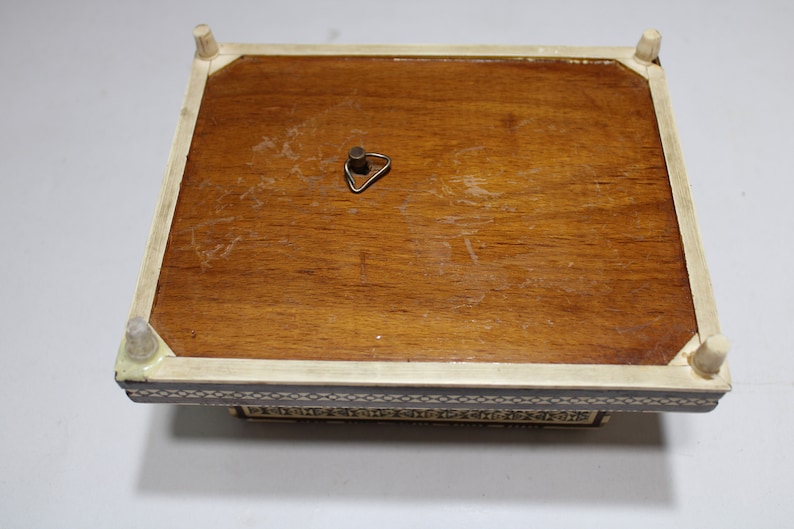 Antique Handmade Wood Cigarette Box Carved Inlaid Mother of Etsy