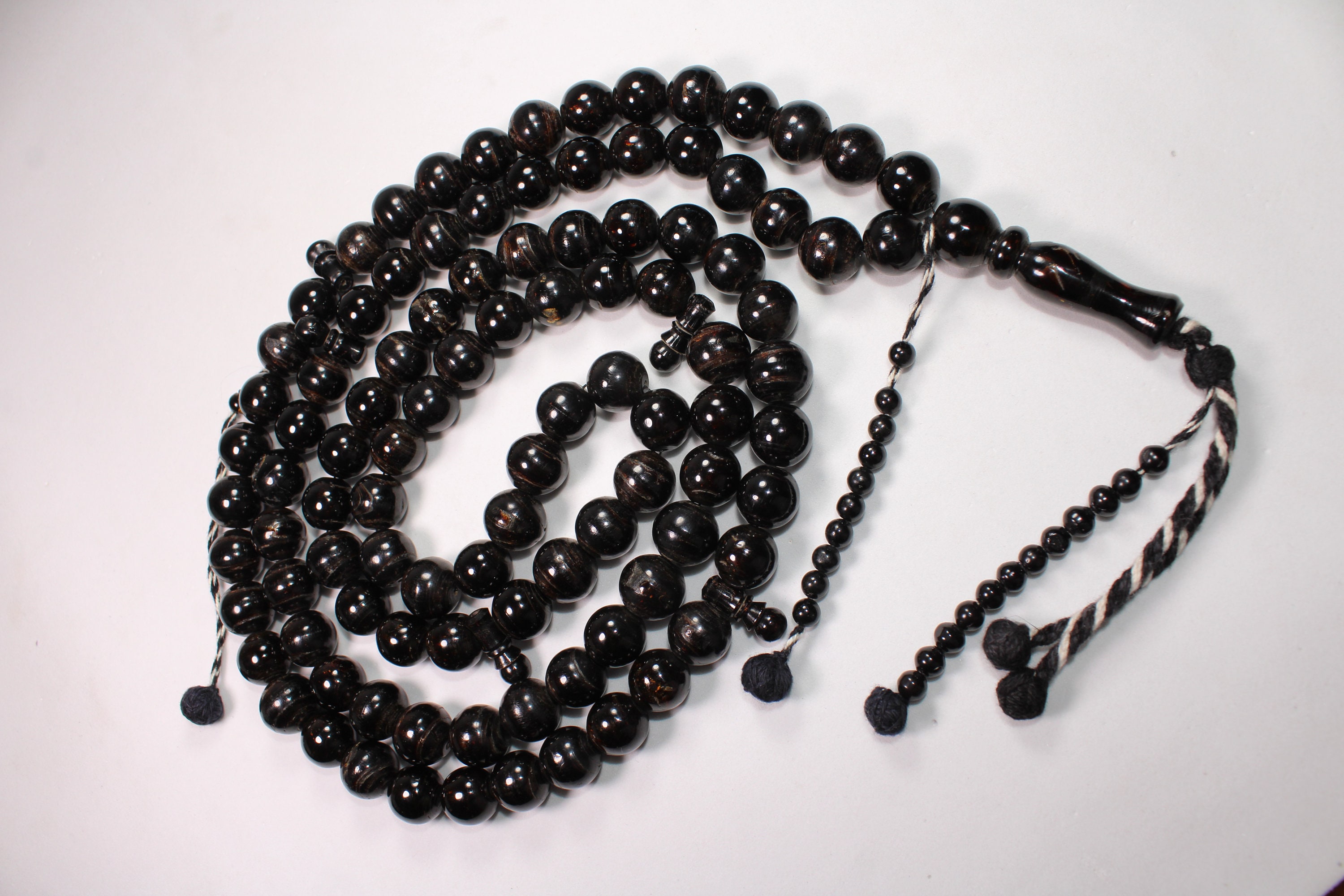Prayer Beads 100 black Coralyusrislamic Muslim Tijani Etsy UK