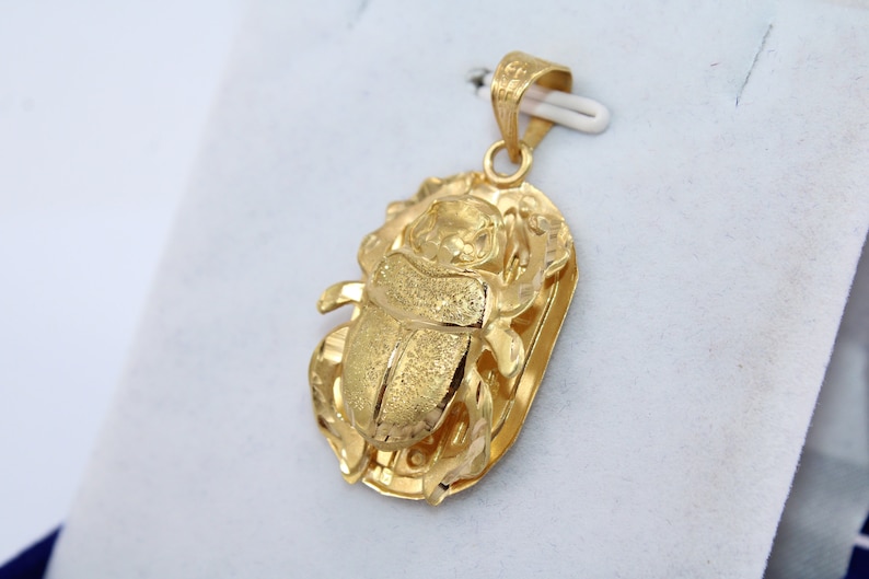 Elegant Egyptian Scarab pendant 18K Gold Pharaonic hieroglyphic Alphabet Handmade jewelry ancient Egyptian beetle Gold Pendant 3.4 Gr scarab or bug or beetle gold jewelry pharaonic ancient Egyptian necklace 18k gold real gold Egypt mythology