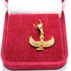 Egyptian Pendant
handmade jewelry
women's pendants
custom jewelry
women's gifts
gold jewelry
Queen Isis Pendant
Isis pendant gold
egyptian jewelry
ancient Egypt
egyptian necklace
Goddess Isis wings
18K Gold Pendant
mythology jewelry
goddess pendant