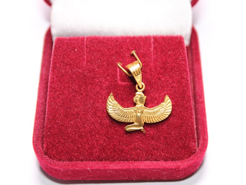 Egyptian Pendant
handmade jewelry
women's pendants
custom jewelry
women's gifts
gold jewelry
Queen Isis Pendant
Isis pendant gold
egyptian jewelry
ancient Egypt
egyptian necklace
Goddess Isis wings
18K Gold Pendant
mythology jewelry
goddess pendant