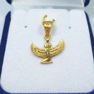 Egyptian Pendant
handmade jewelry
women's pendants
custom jewelry
women's gifts
gold jewelry
Queen Isis Pendant
Isis pendant gold
egyptian jewelry
ancient Egypt
egyptian necklace
Goddess Isis wings
18K Gold Pendant
mythology jewelry
goddess pendant