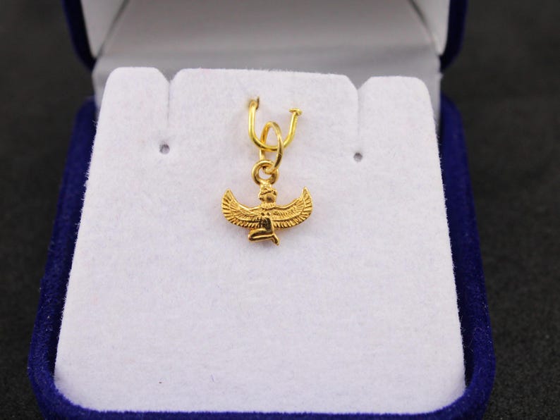 18K Gold Pendants
Egyptian Pendant
Gold Egyptian Charm	
handmade jewelry	
custom jewelry
Queen Isis Pendant	
Egyptian jewelry	
ancient Egyptian
Pendant ancient
Goddess Isis wings
18K Gold Pendant
mythology jewelry
goddess pendant
spiritual gift