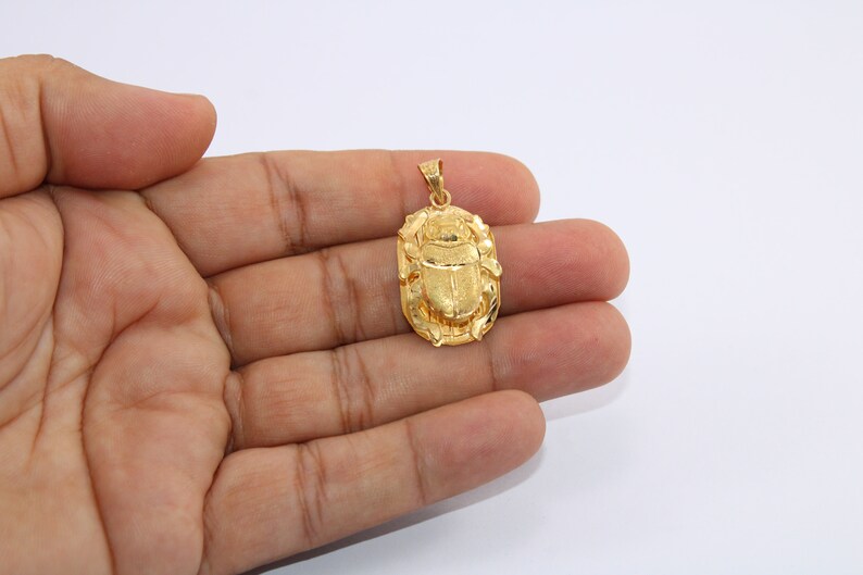 Elegant Egyptian Scarab pendant 18K Gold Pharaonic hieroglyphic Alphabet Handmade jewelry ancient Egyptian beetle Gold Pendant 3.4 Gr scarab or bug or beetle gold jewelry pharaonic ancient Egyptian necklace 18k gold real gold Egypt mythology