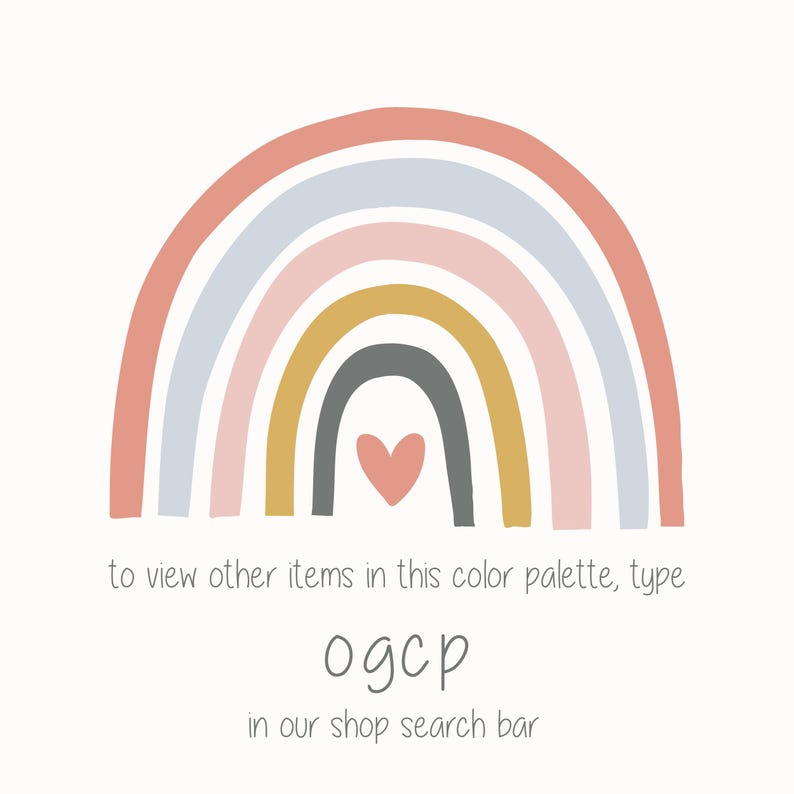 Rainbow Nursery Wall Art, Rainbow Prints Set of 3, Girls Room Decor, Printable Boho Pink Blush Hearts, Rainbow Theme Playroom Digital Poster OGCP teen tween dorm classroom love over bed dresser above