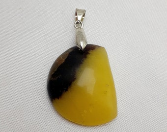 SEPTARIA 8,1 Gr -Jaune et marron - pendentif -MHR11