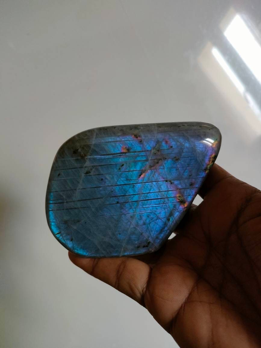 Labradorite 427, 30Gr - Bleu Violette Mini Forme Libre