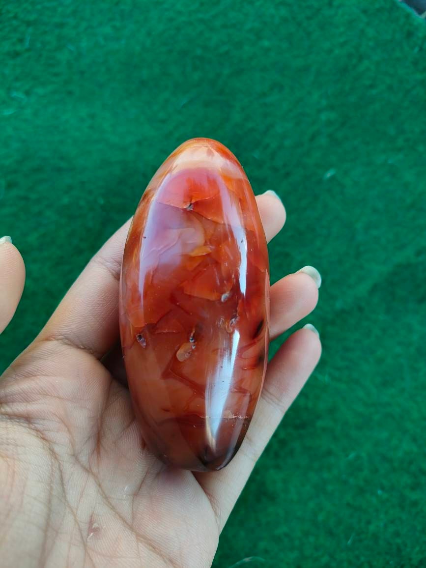 Cornaline 185, 30Gr - Rouge Orangé Mini Bloc à Poser