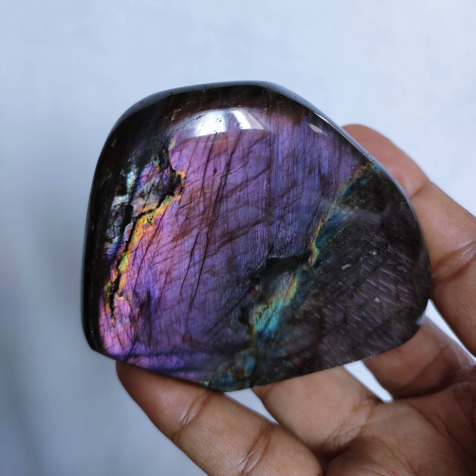 Labradorite 261, 50Gr- Violette - Mini Forme Libre